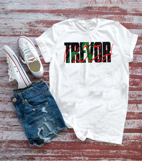 Trevor Noah With Green Art And Red Script T-Shirt