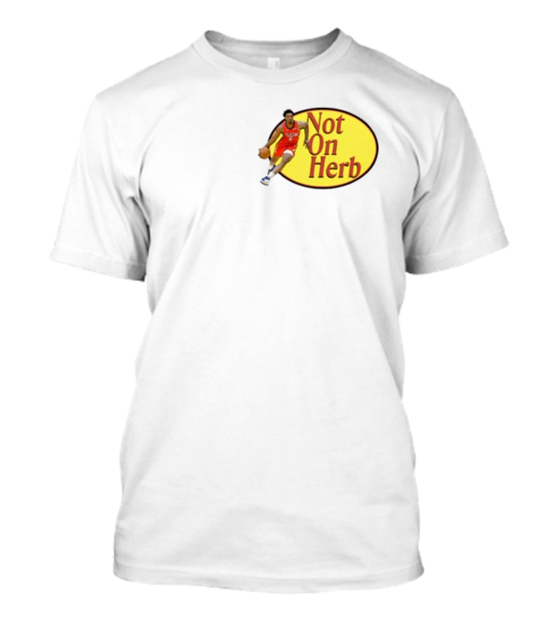 Not On Herb Basketball Player In Red Jersey T-Shirt