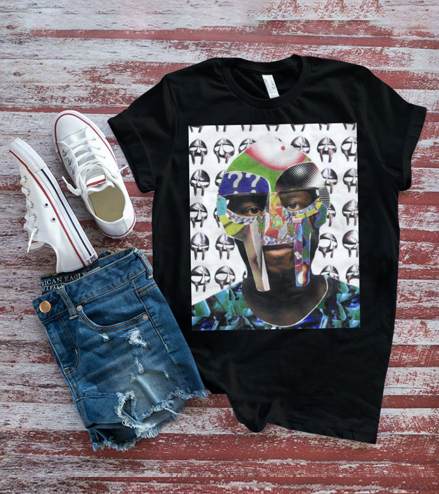 Ian Woods MF Doom Collage Mask T-Shirt