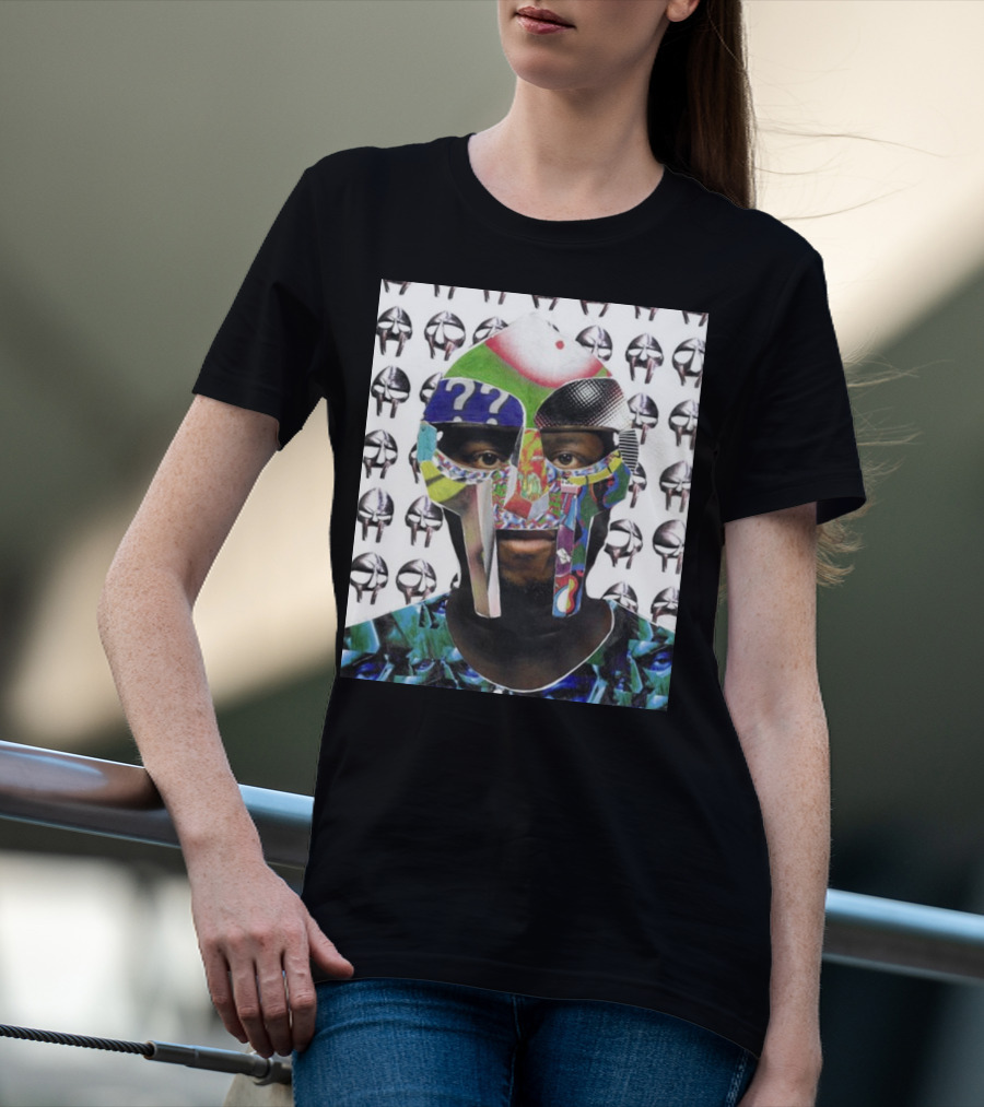 Ian Woods MF Doom Collage Mask T-Shirt