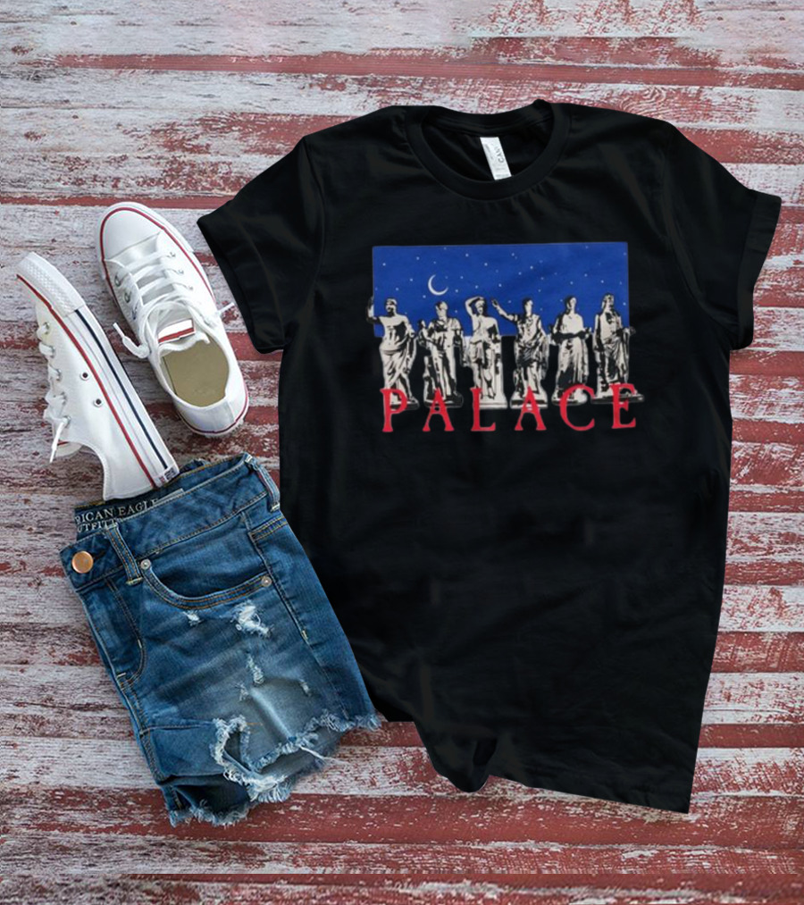Palace Skateboards Greek Statue Moonlit Night Sky T-Shirt