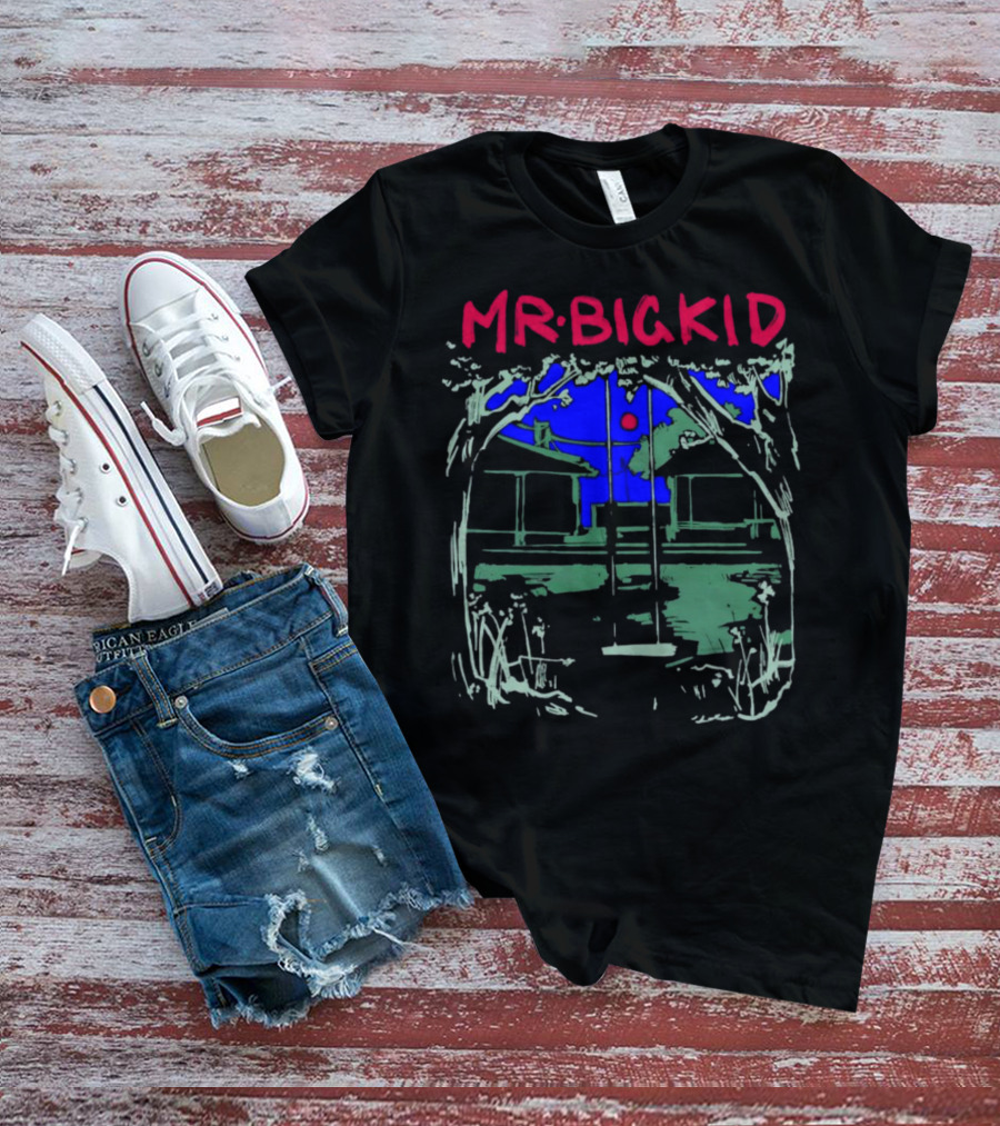 MR BIG KID Swing Under Tree House Night Scene T-Shirt
