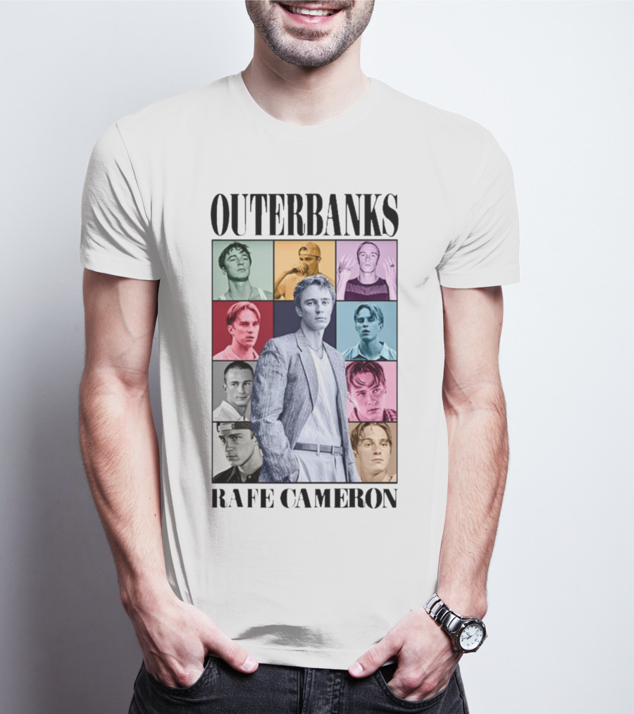 Outerbanks Rafe Cameron Multicolored Collage Collection T-Shirt