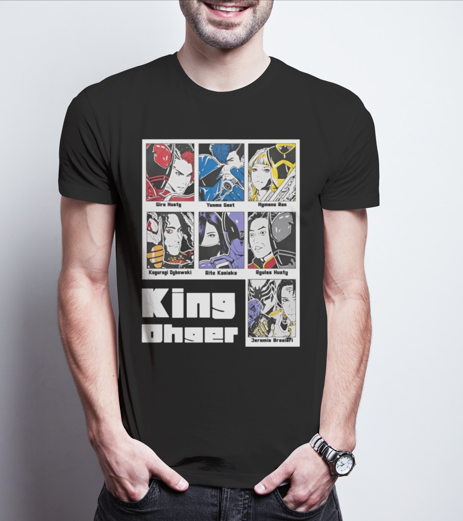 Kingohger Gira Husty Yanma Gast Hymeno Ran Kaguragi Dybowski Rita Kaniska Ryules Husty Jeramie Brasieri T-Shirt