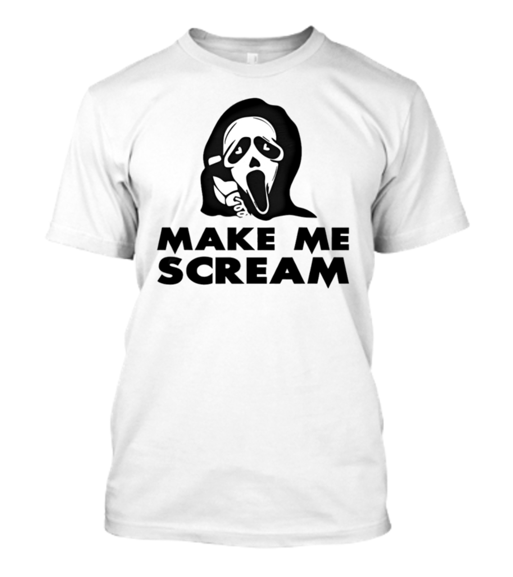 Make Me Scream Ghostface Smoking Iconic T-Shirt