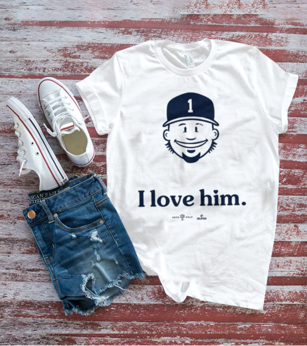 I Love Him Ozzie Number 1 Baseball Cap Player Sketch T-Shirt