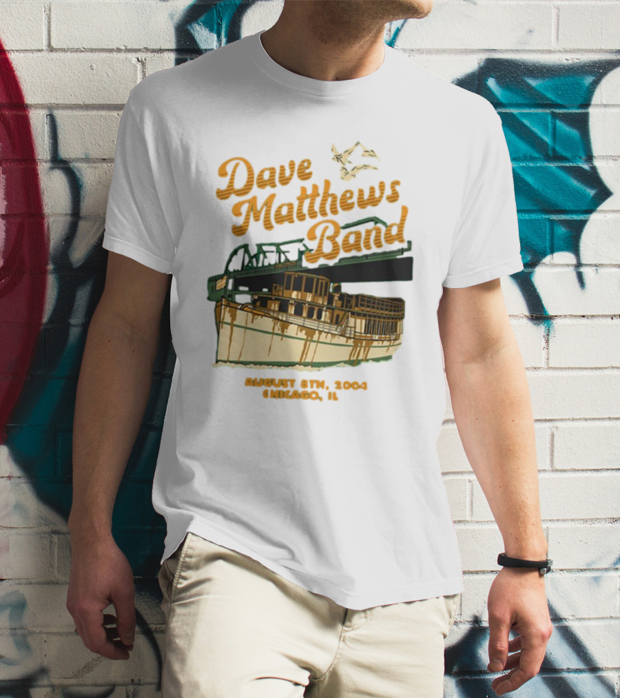 Dave Matthews Band August 8th 2004 Chicago IL Riverboat T-Shirt