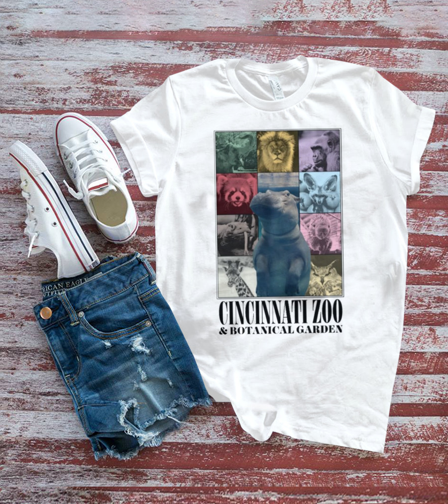 Cincinnati Zoo And Botanical Garden Animal Collage Cnz Eras T-Shirt