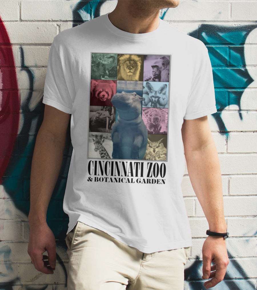 Cincinnati Zoo And Botanical Garden Animal Collage Cnz Eras T-Shirt