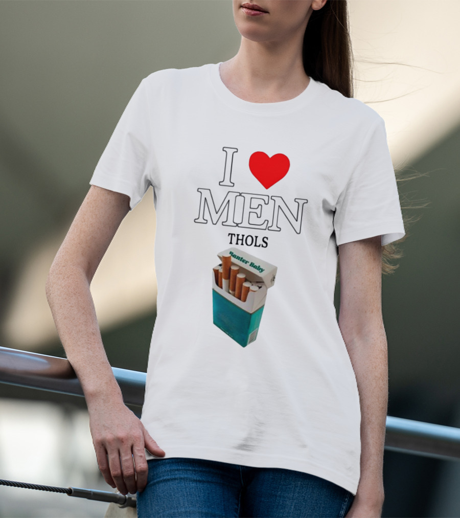 I Heart Men Thols Banter Baby Cigarette Pack T-Shirt