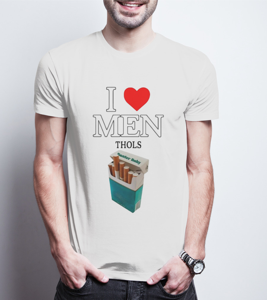 I Heart Men Thols Banter Baby Cigarette Pack T-Shirt