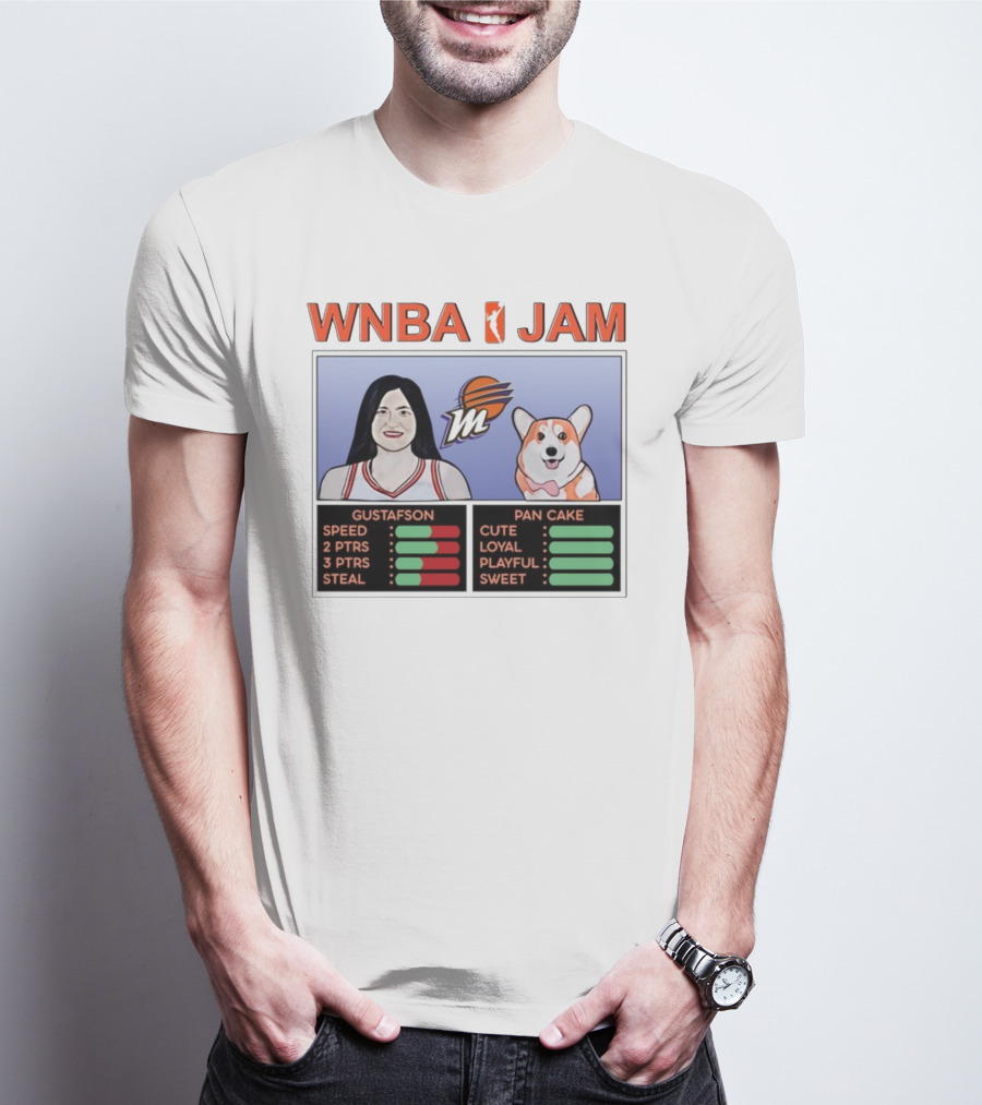 WNBA Jam Megan Gustafson Pan Cake Cute Loyal Playful Sweet T-Shirt
