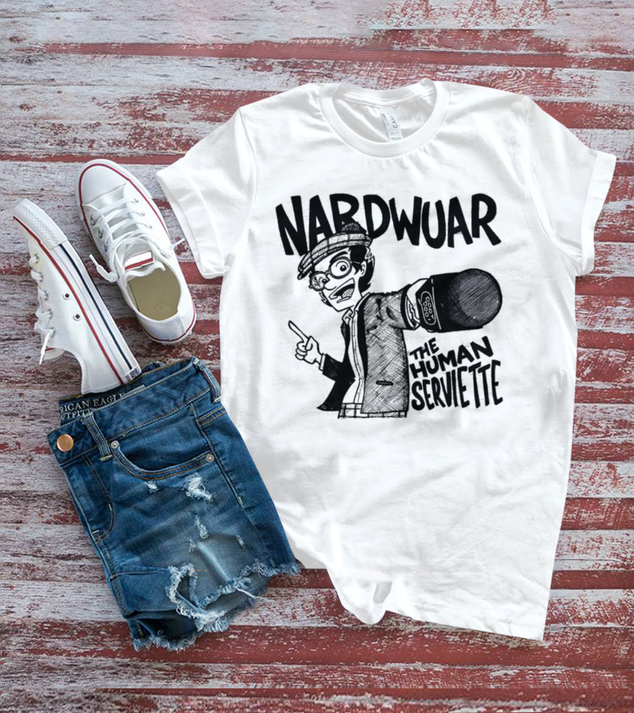 Nardwuar The Human Serviette Mic Rap Alert T-Shirt