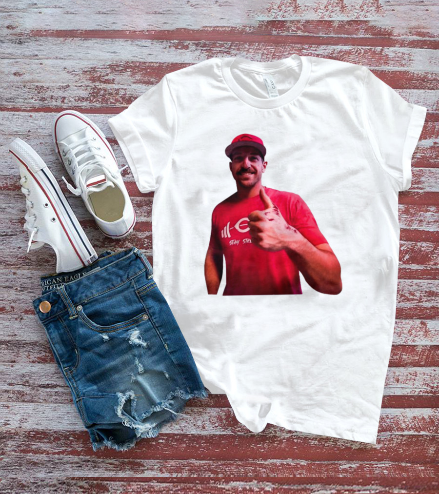 Stay Steer Thumbs Up Cincinnati Red Cap T-Shirt
