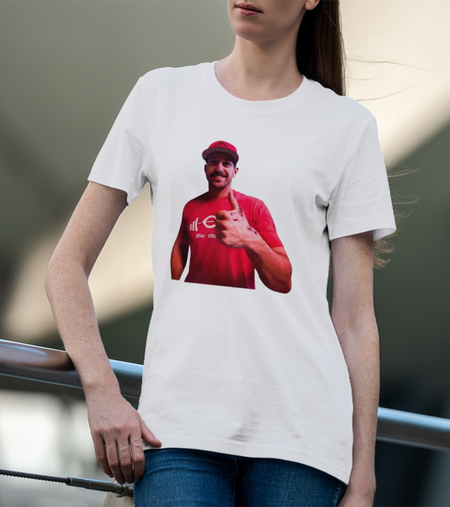 Stay Steer Thumbs Up Cincinnati Red Cap T-Shirt