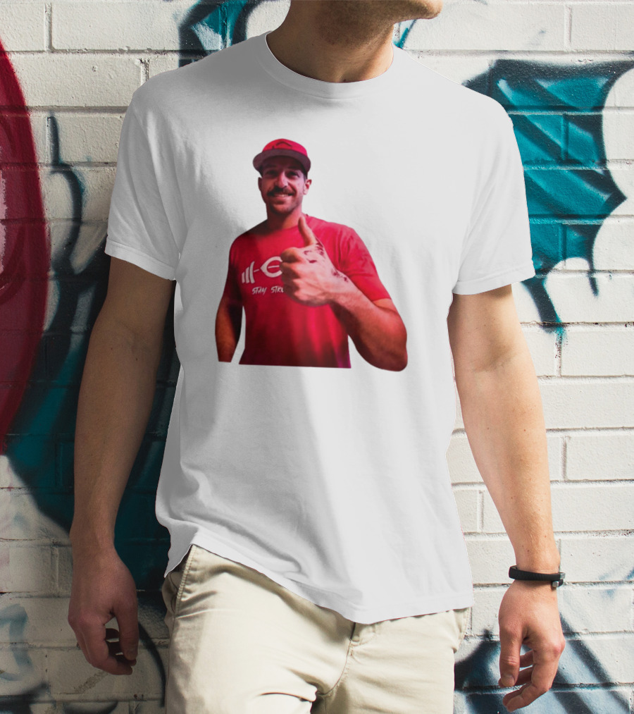 Stay Steer Thumbs Up Cincinnati Red Cap T-Shirt