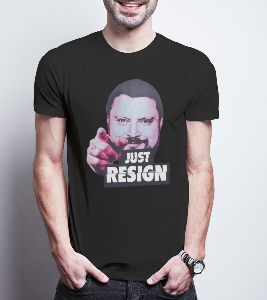 Simon Williams Just Resign Pointing Meme T-Shirt