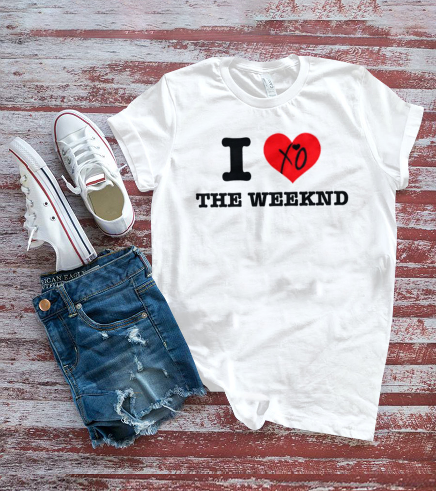 Hoesforclothes I Heart XO The Weeknd T-Shirt