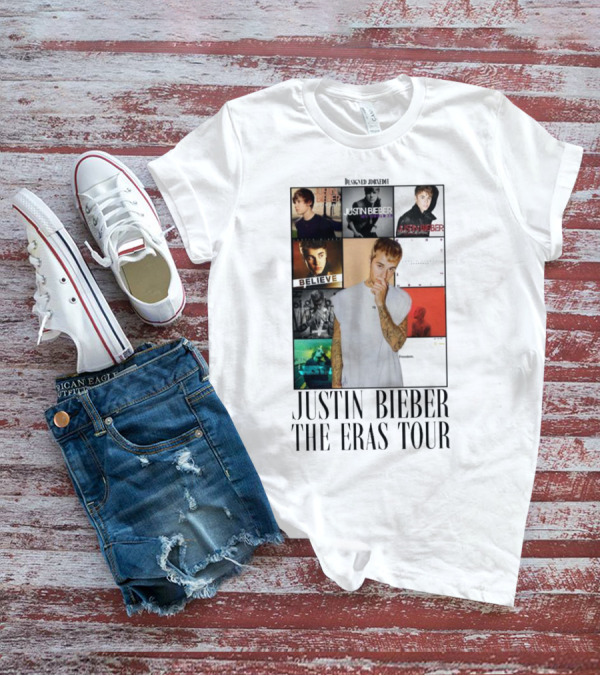 Justin Bieber Album Collage The Eras Tour T-Shirt