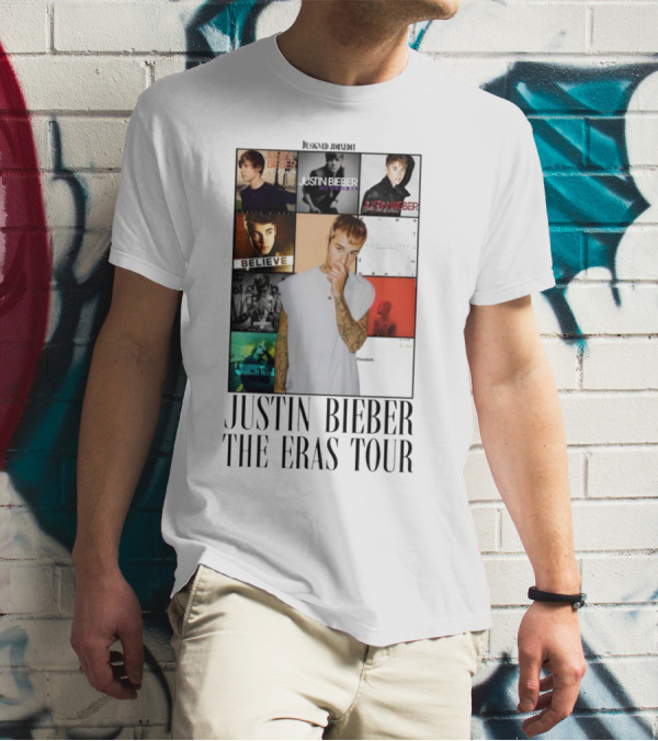Justin Bieber Album Collage The Eras Tour T-Shirt