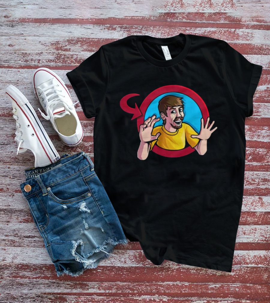 Skitzy Comms Closed Mistahbeeastred Character Circle T-Shirt