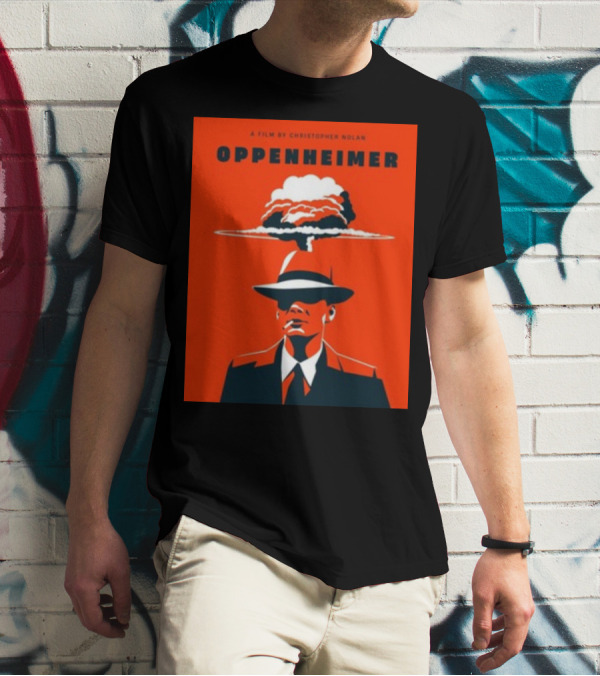 A Film By Christopher Nolan Oppenheimer Nuclear Explosion Iconic T-Shirt