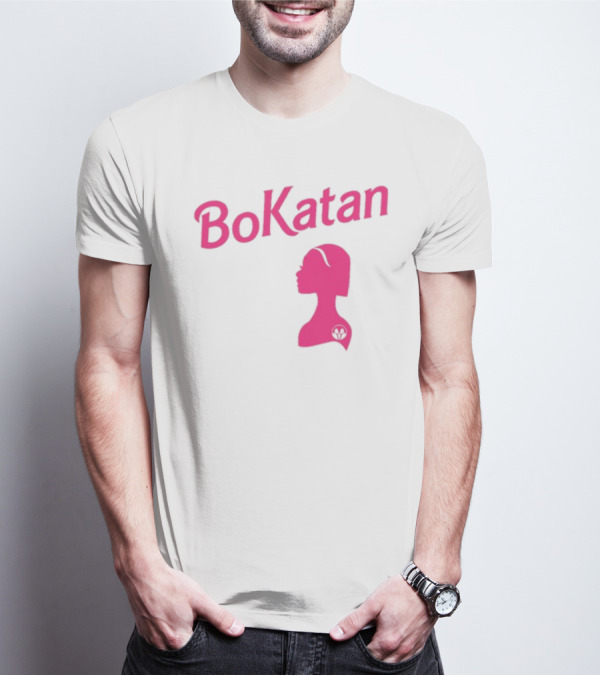 Bo-Katan Pink Silhouette With Mandalorian Insignia T-Shirt