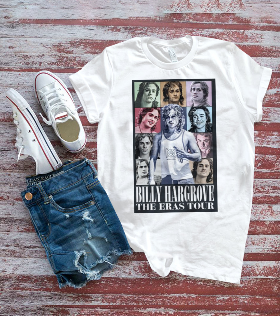Billy Hargrove The Eras Tour Collage Of Iconic Portraits T-Shirt