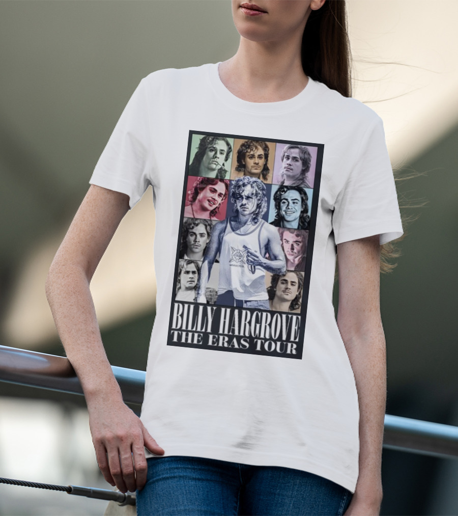 Billy Hargrove The Eras Tour Collage Of Iconic Portraits T-Shirt