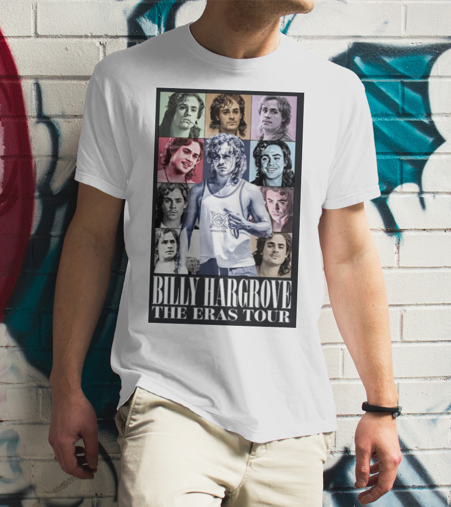 Billy Hargrove The Eras Tour Collage Of Iconic Portraits T-Shirt
