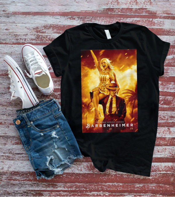 Barbenheimer 7 21 23 The World Forever Changes Stevereevesart T-Shirt
