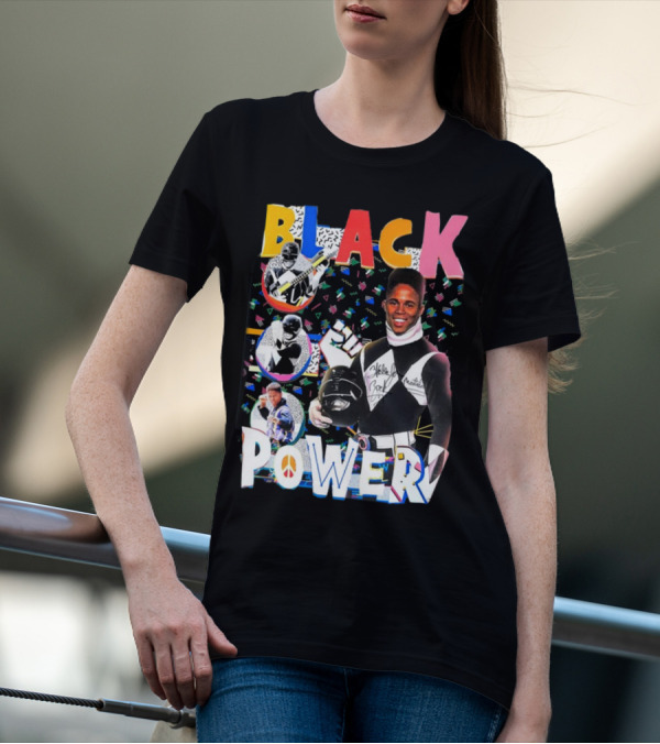 Walter Jones Black Power Peace Symbol Retro Comic T-Shirt