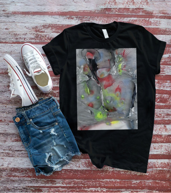 Arca1000000 ^16 Ss Abstract Mesh And Color T-Shirt
