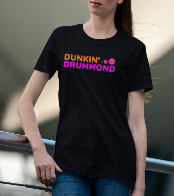 Earp Division Expo Dunkin' Drummond Coffee And Donut Basketball T-Shirt