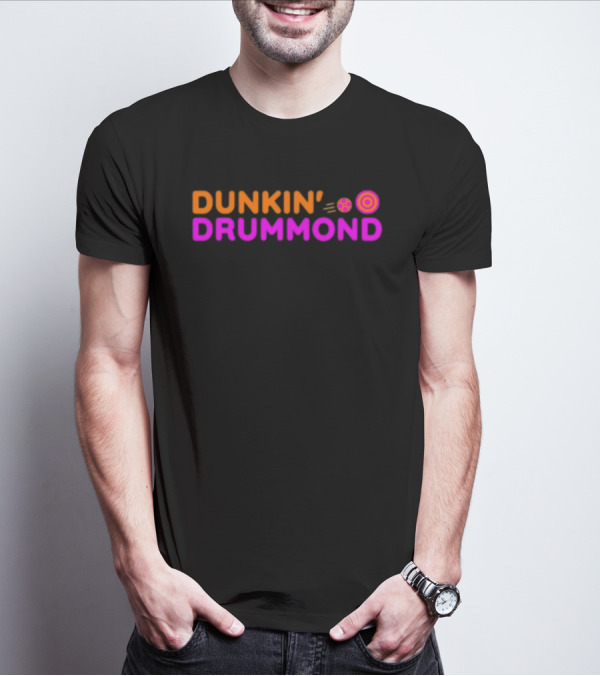 Earp Division Expo Dunkin' Drummond Coffee And Donut Basketball T-Shirt