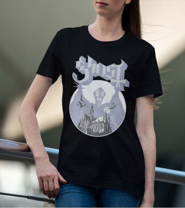 Ghost Opus Pastel Raglan Cathedral And Cardinal Bat T-Shirt