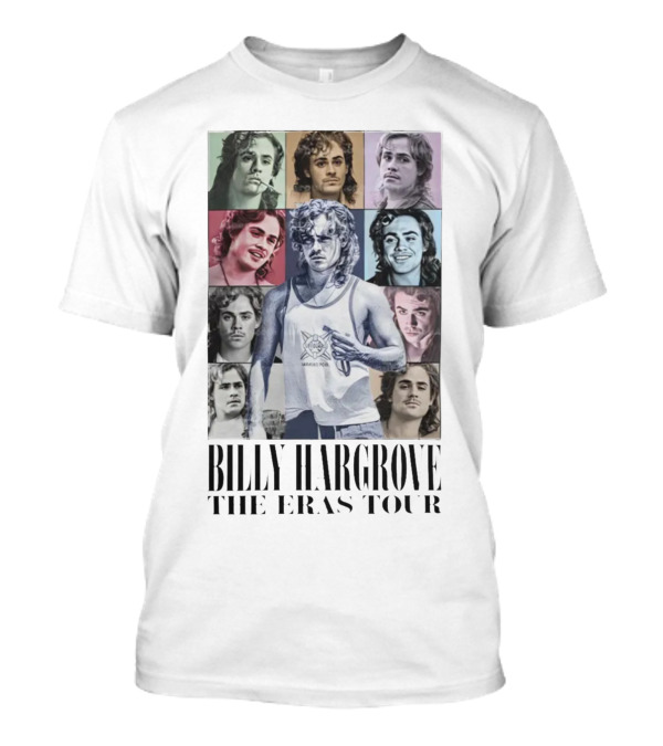 Purpulpop Store Billy Hargrove Stranger Things The Eras Tour Multicolor Collage T-Shirt