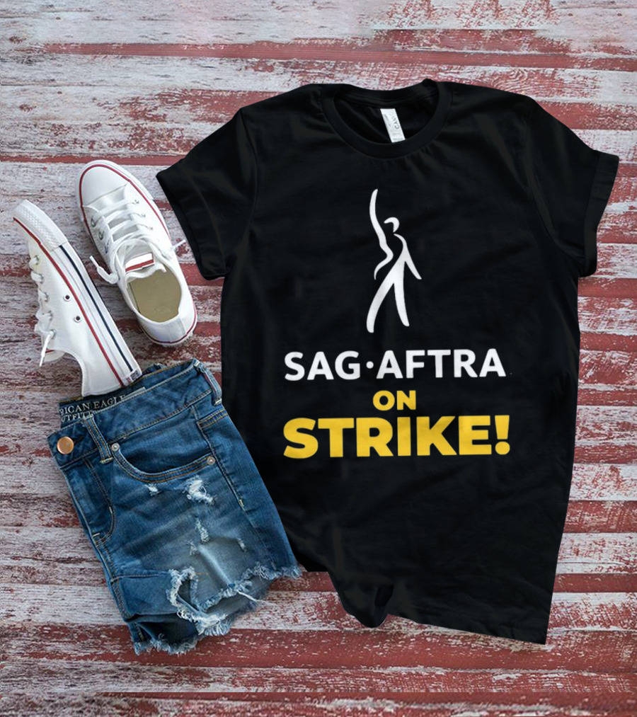 SAG-AFTRA On Strike Official Logo Protest Movement T-Shirt