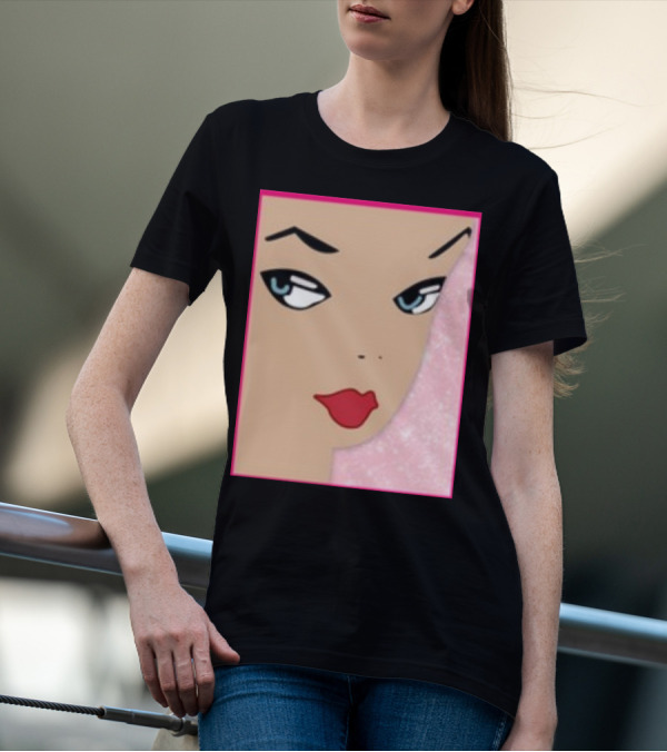 Ryan Gosling Wearing Barbie Face T-Shirt
