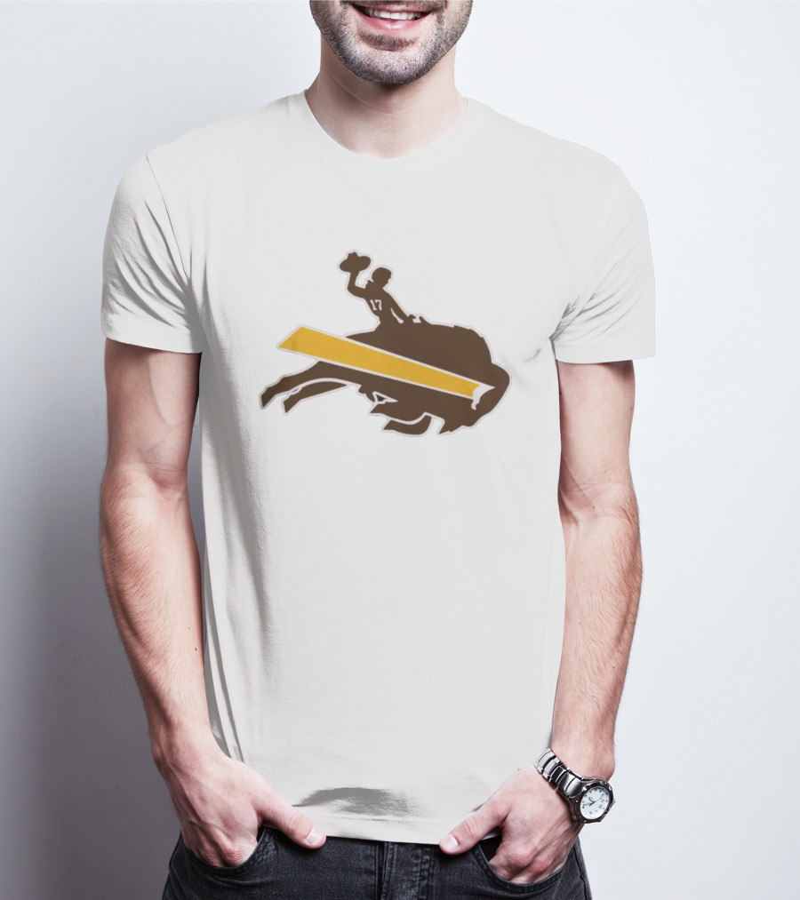 Josh Allen 17 Buffalo Bills Wyoming Cowboys T-Shirt