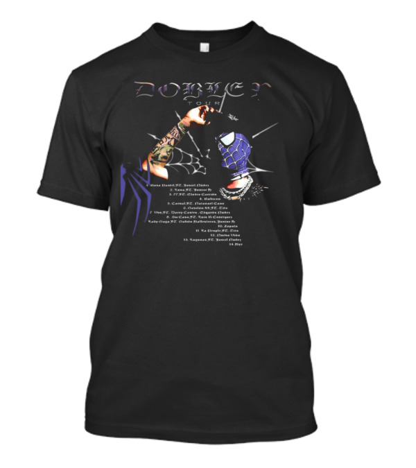 Doble P Tour Eternal Iconz Peso Pluma Spider Tattoo Sleeve T-Shirt