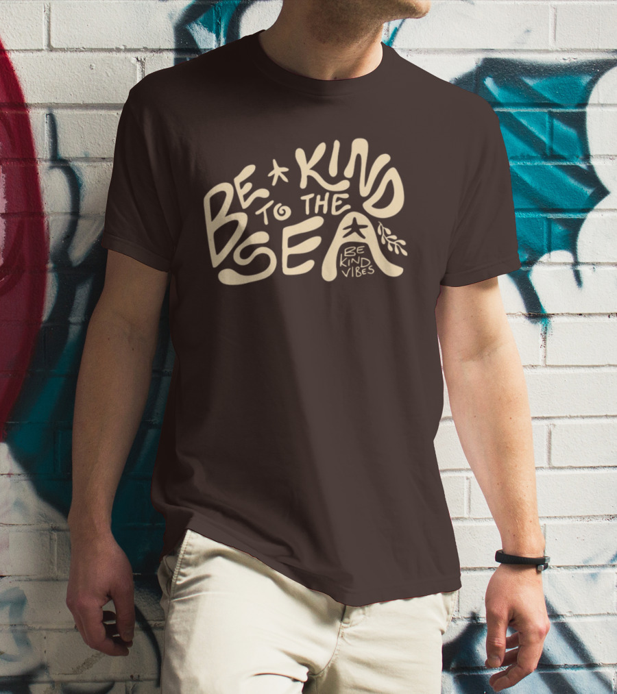 Be Kind Vibes Be Kind To The Sea Starfish Plant Emphasis T-Shirt
