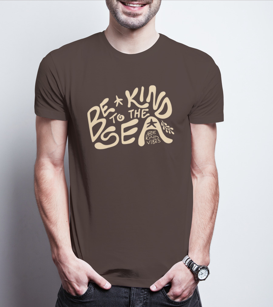 Be Kind Vibes Be Kind To The Sea Starfish Plant Emphasis T-Shirt
