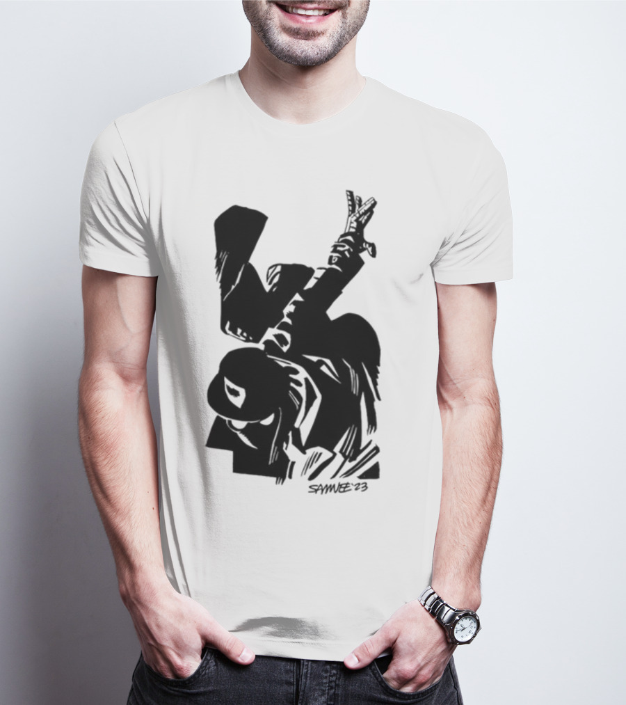 Chris Samnee '03 Spider-Man Noir Silhouette Dark T-Shirt