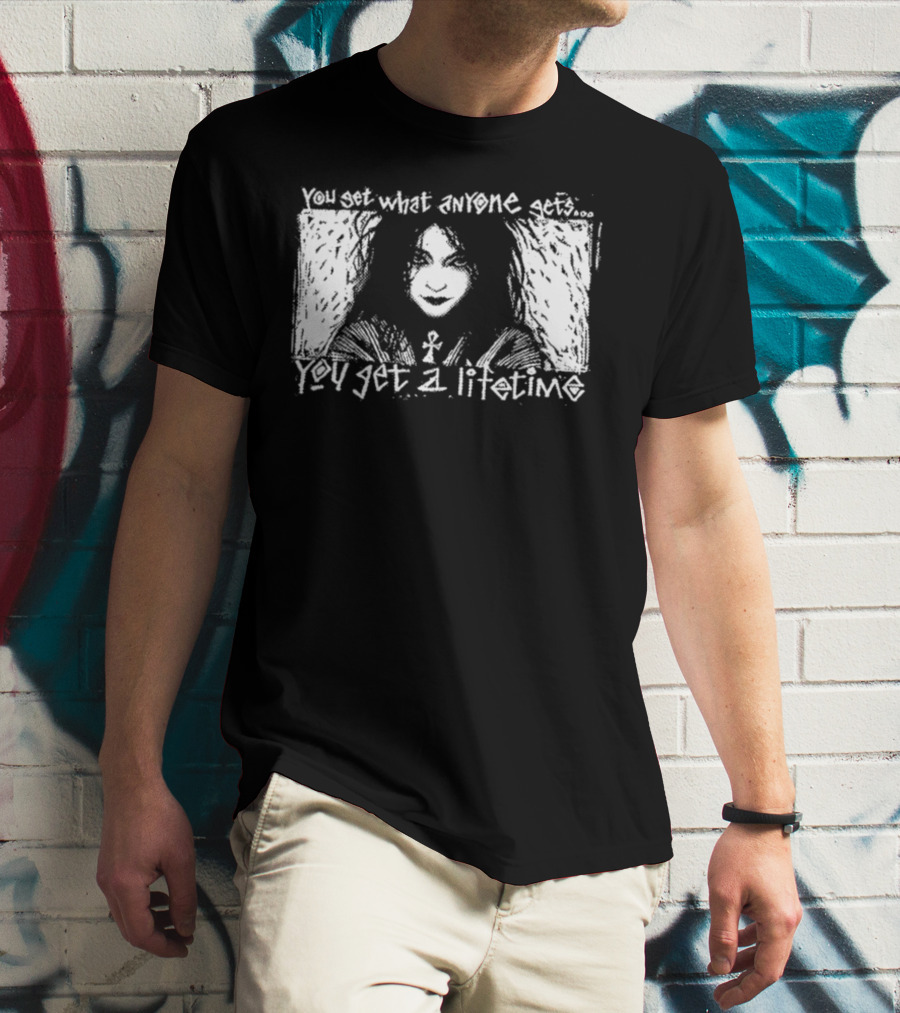 You Set What Anyone Gets You Get A Lifetime Goth Ankh T-Shirt