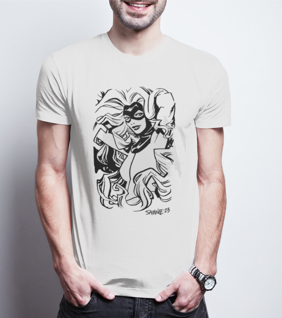 Chris Samnee Medusa Black And White Artwork Samnee '23 T-Shirt