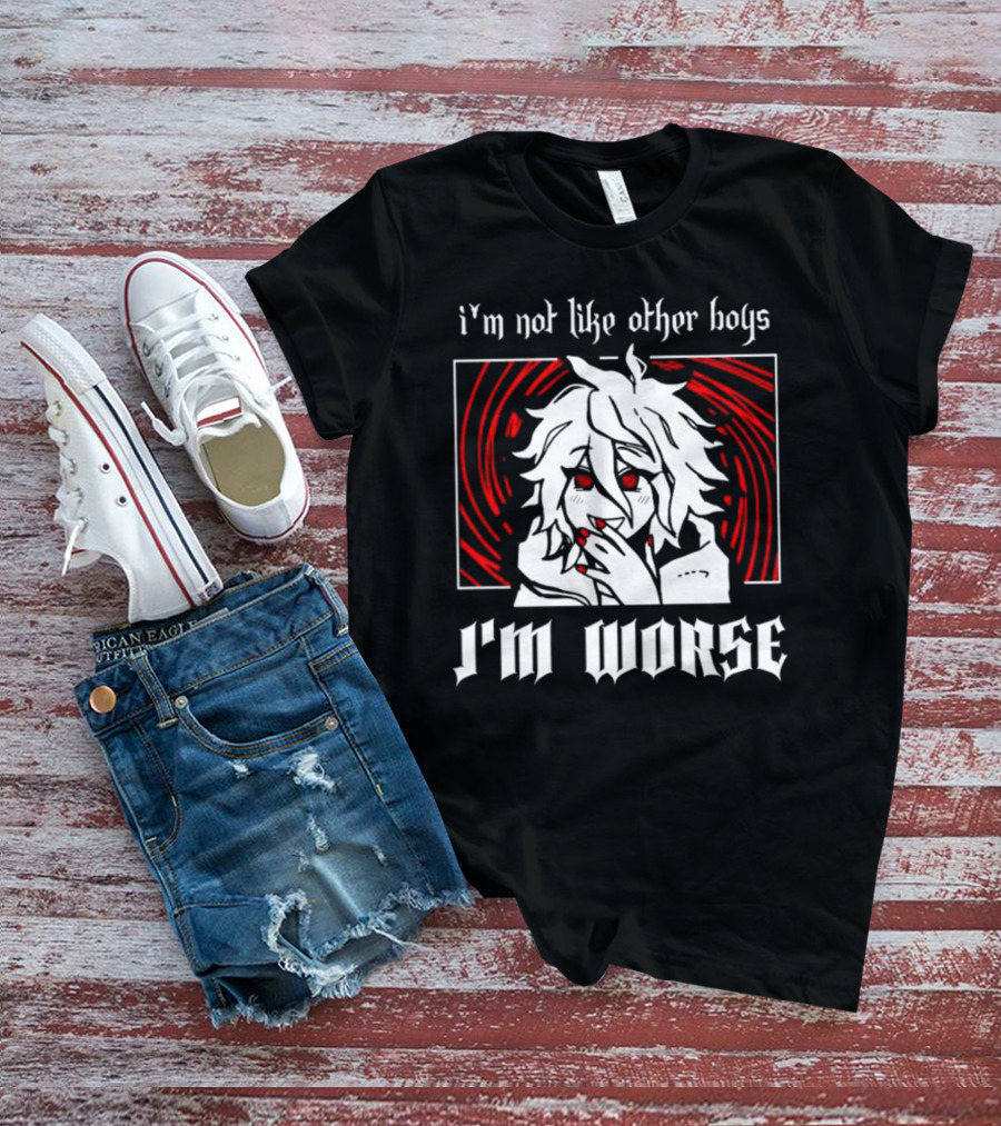 I'm Not Like Other Boys I'm Worse Spiral T-Shirt