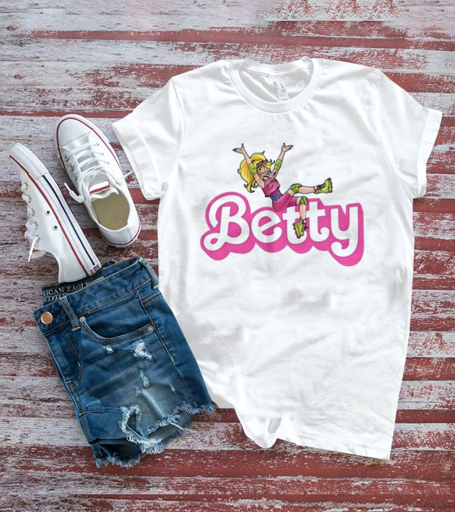 Betty Roller Skating Fun Barbie Style Adventure T-Shirt