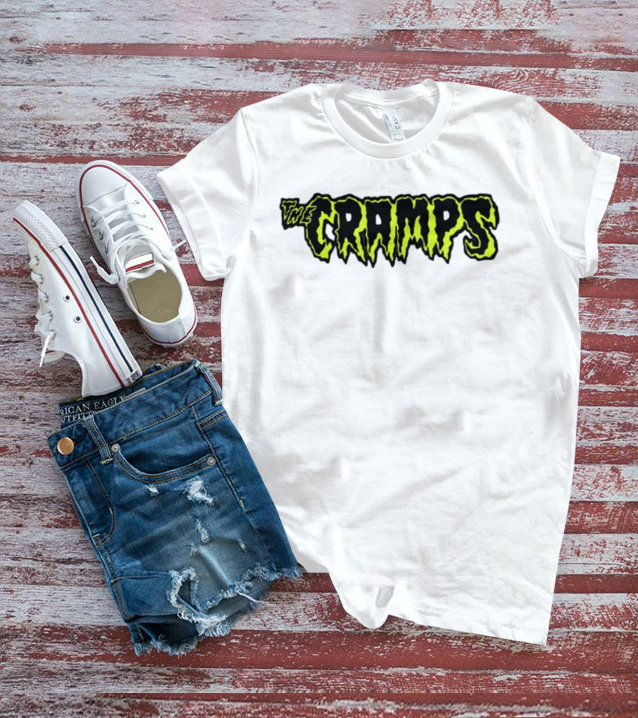 Greg Gutfeld The Cramps Logo Neon Gothic T-Shirt