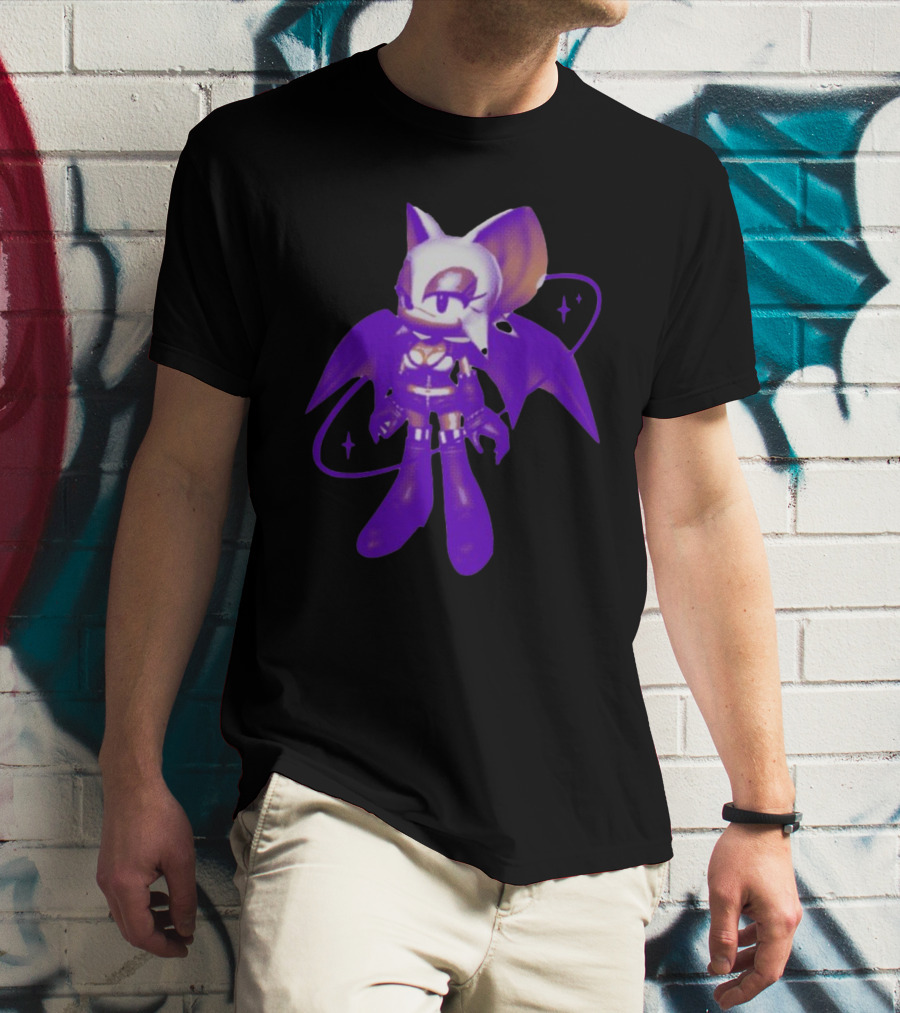 Mamonoworld Y2k Rouge Bat Character T-Shirt